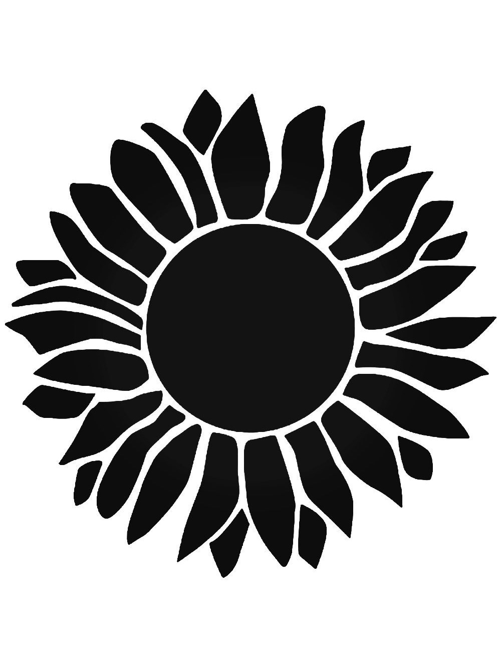 Free Printable Sunflower Stencils Free Printable Templates