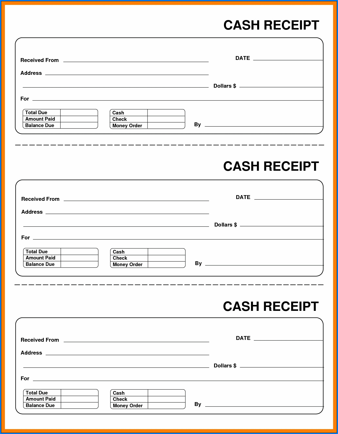 Free Printable Template For Receipts Printable Templates