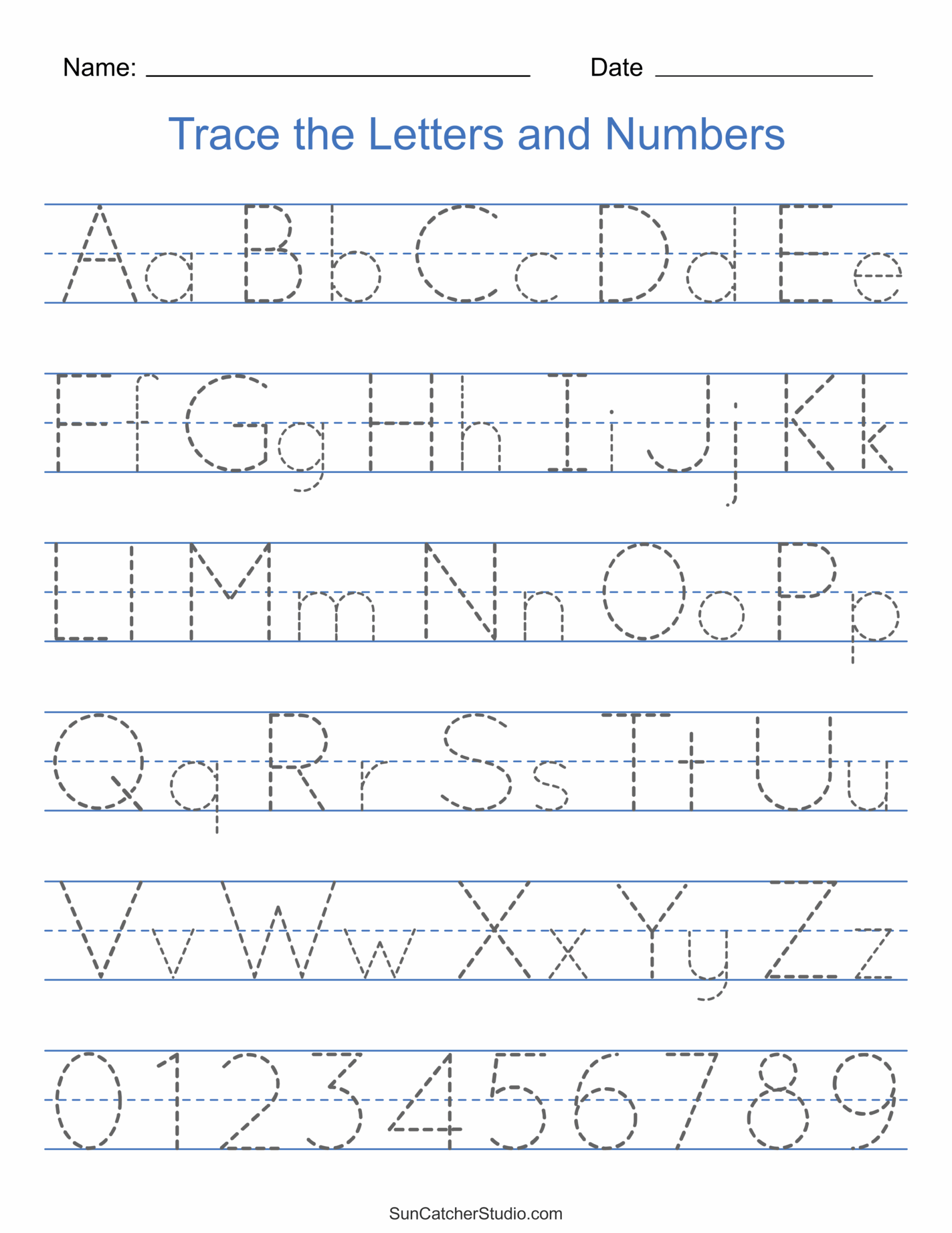 Free Printable Traceable Letters FREE Printables
