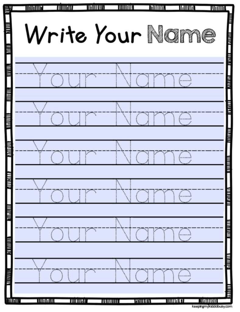 Free Printable Tracing Name Worksheets Pdf Nametracing Worksheets