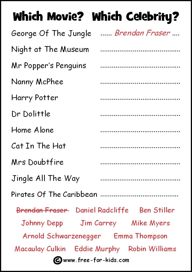 free printable trivia questions