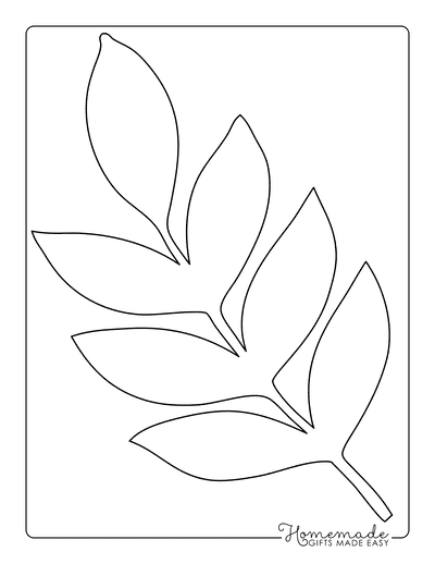 Free Printable Tropical Leaf Template Printable Templates