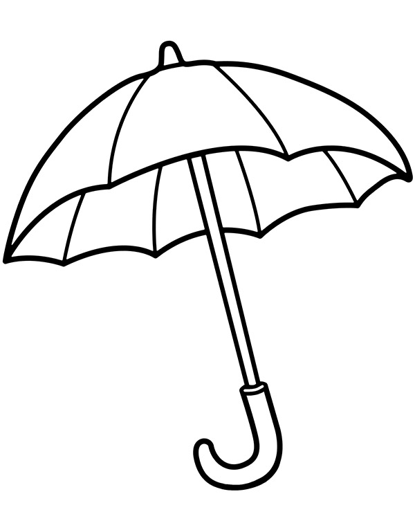 umbrella coloring pages printable