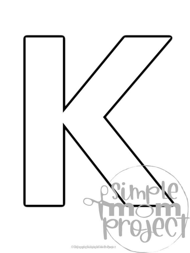 letter k printables for preschoolers