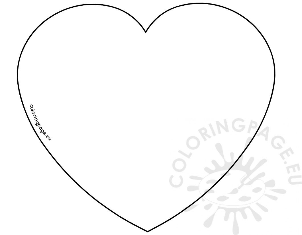 printable template of a heart