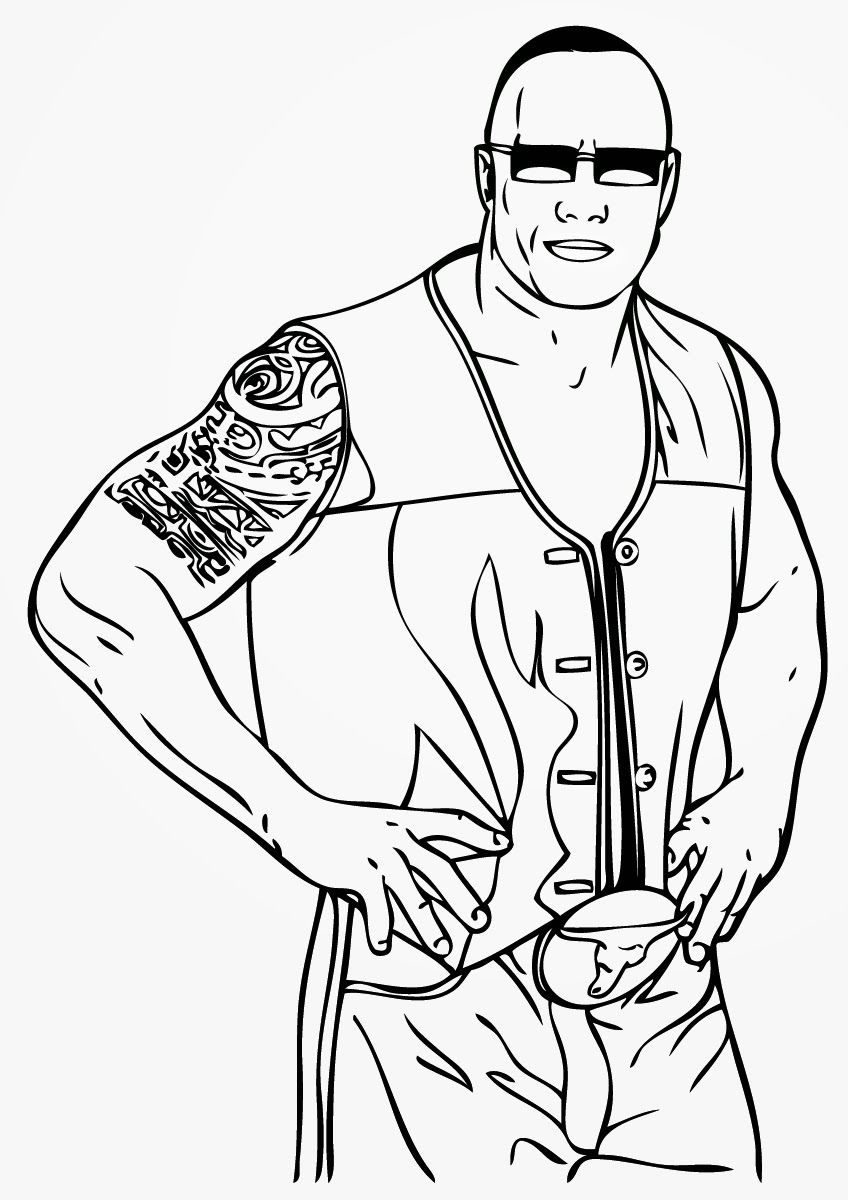 Free Printable Wrestling Coloring Pages NicholasfvPotter