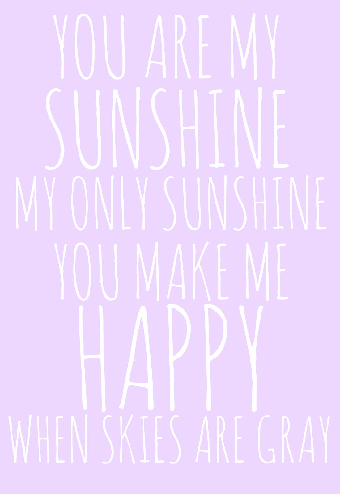 Free Printable You Are My Sunshine Template Kseob