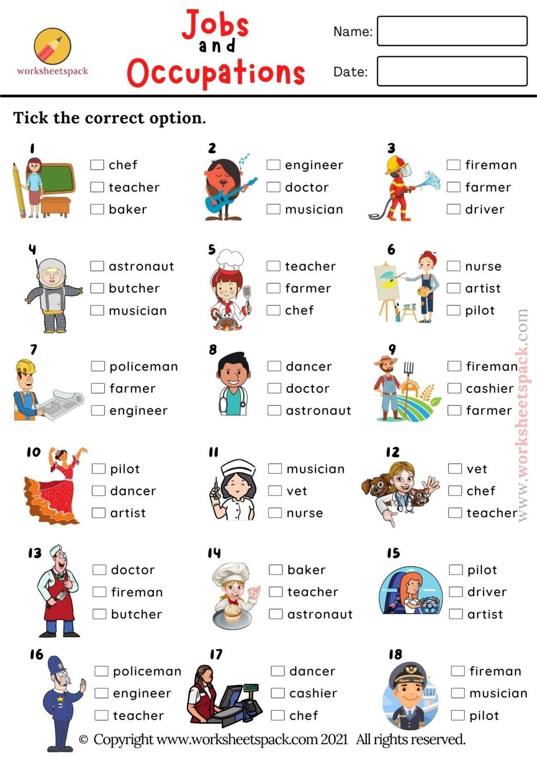FREE Quizzes Printable And Online Worksheets Pack English