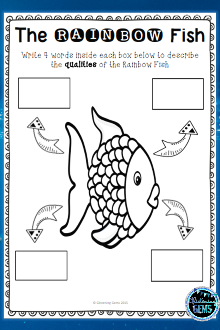 Free Rainbow Fish Worksheets Printable Ronald Worksheets