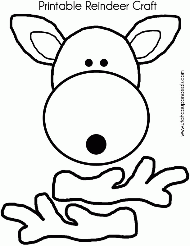 reindeer printable template