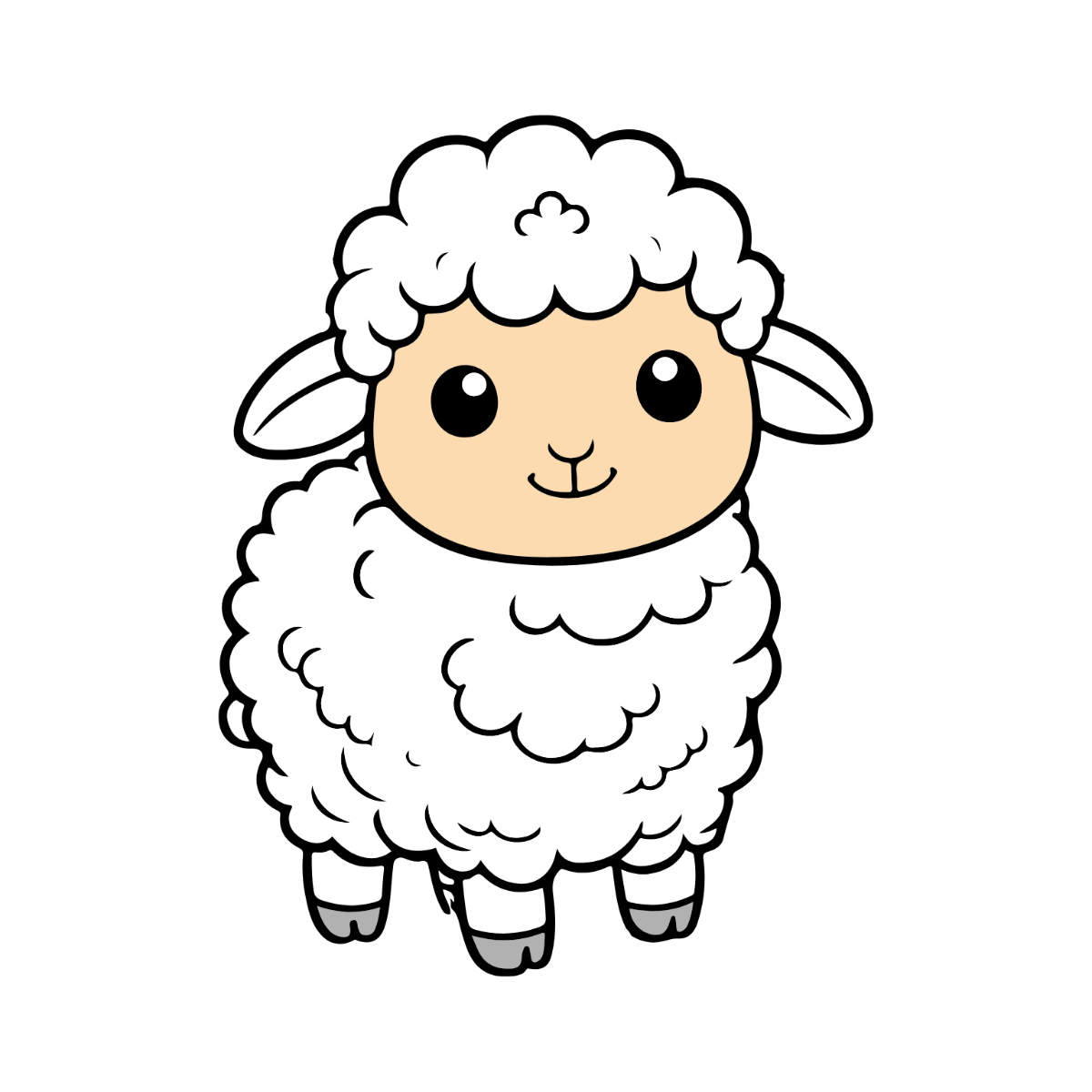 Free Sheep Clipart Template To Edit Online