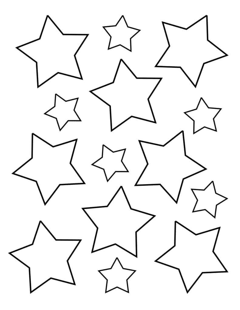 Free Star Coloring Pages For Kids The Hollydog Blog Worksheets Library