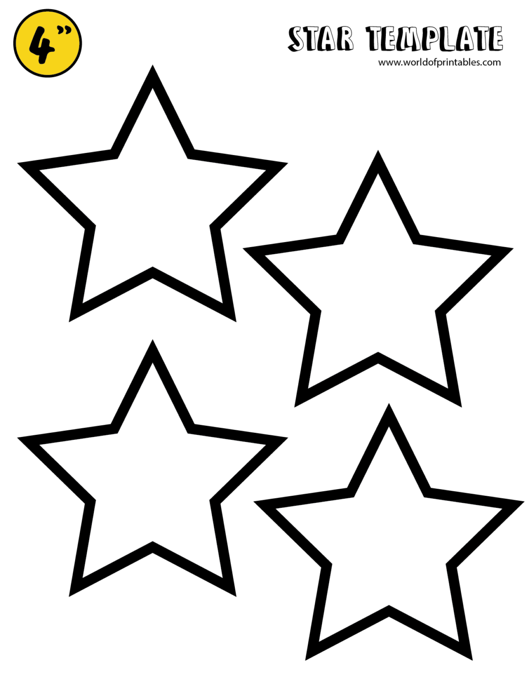 printable template star