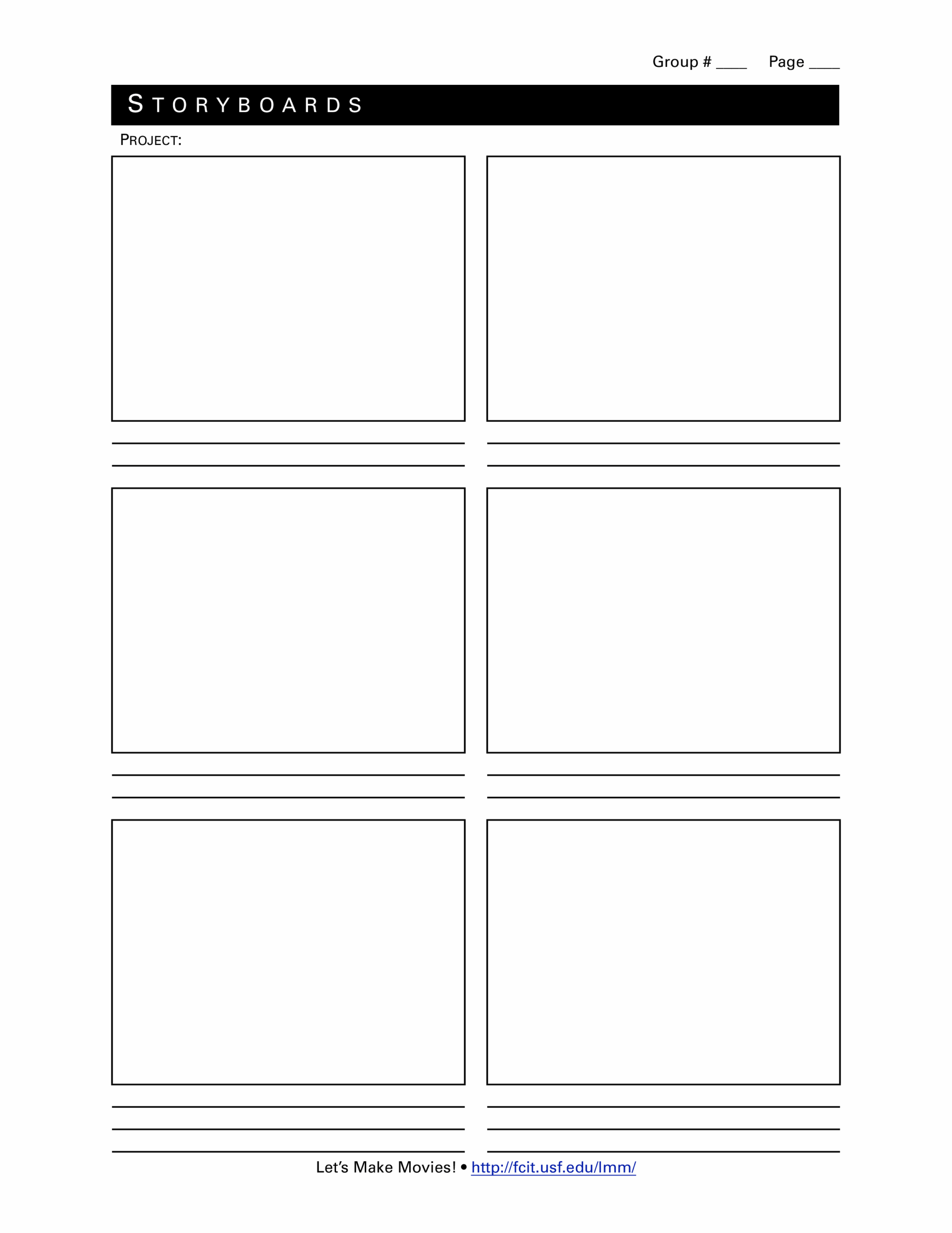 Free Storyboard Template Pdf NBKomputer
