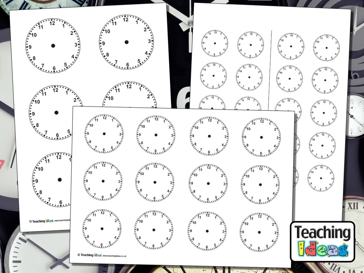 telling time blank clock worksheets