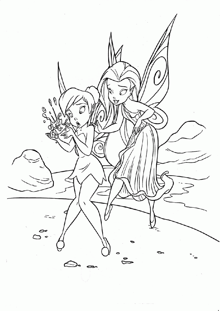 Free Tinkerbell And Periwinkle Coloring Pages Best Coloring Page 