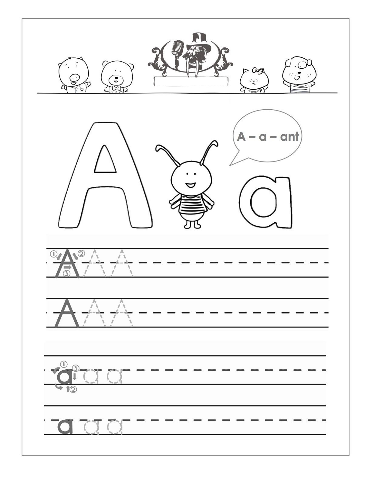 Free Traceable Letter A Activity Shelter