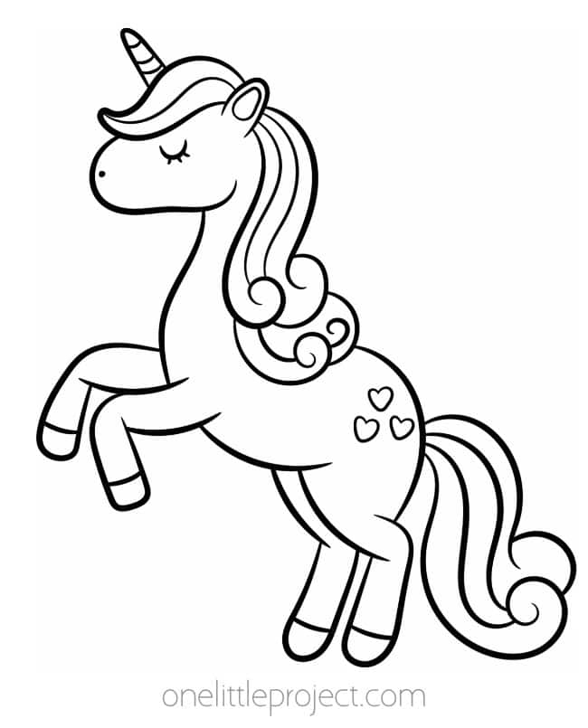 Free Unicorn Coloring Pages Printable Unicorn Coloring Sheets