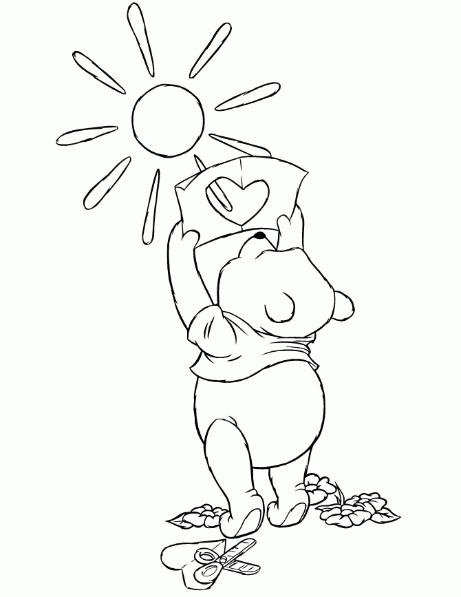 colouring pictures Winnie the Pooh