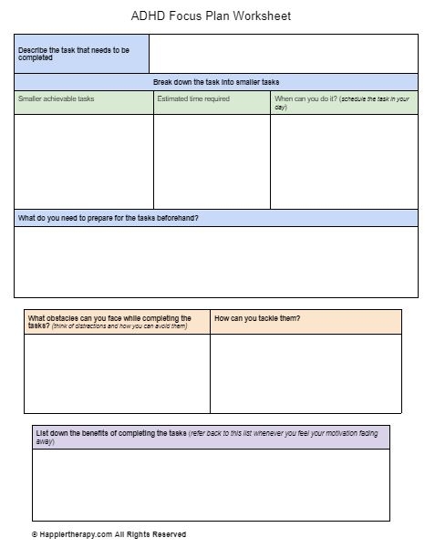 Free Worksheet For Adhd Children Download Free Worksheet For Adhd 