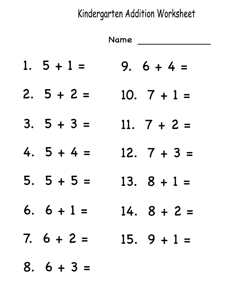 free worksheets for kids