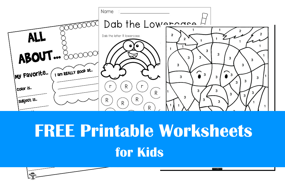 Free Worksheets For Kids Printable PDF Worksheets For School 