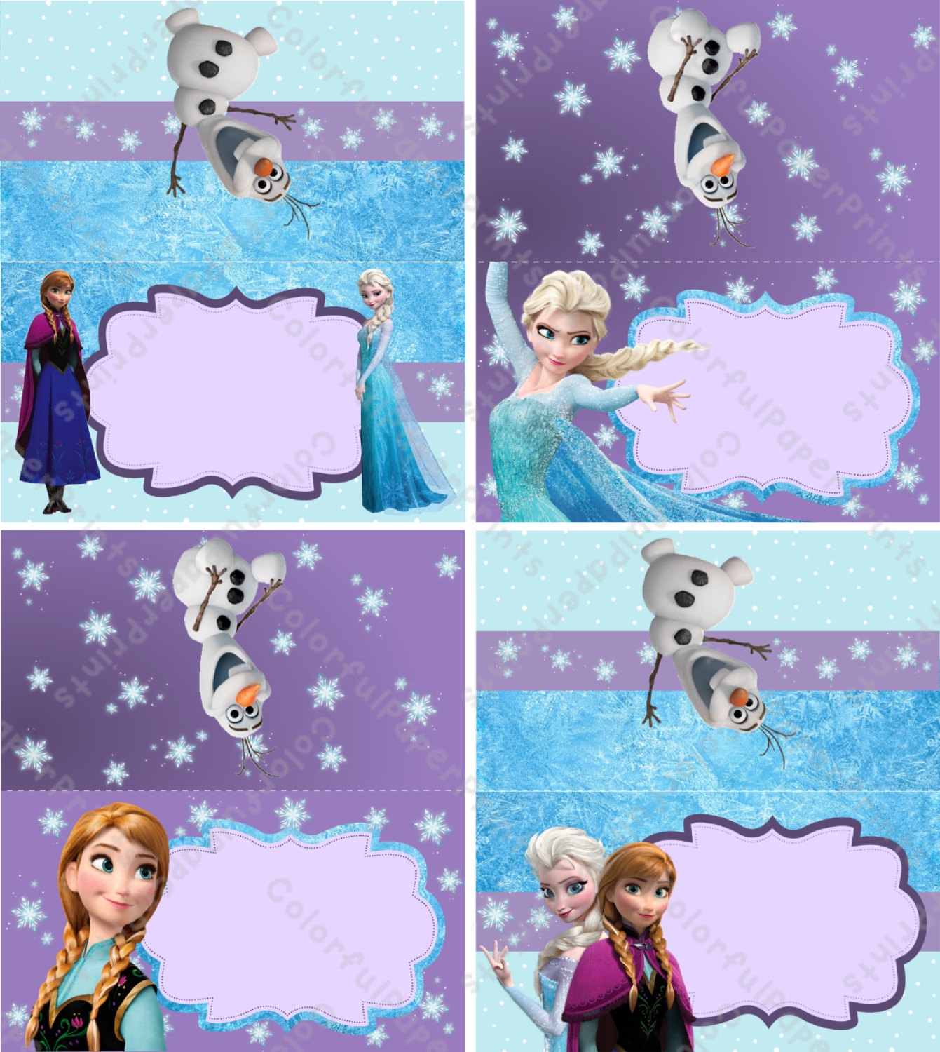 disney frozen free printable labels