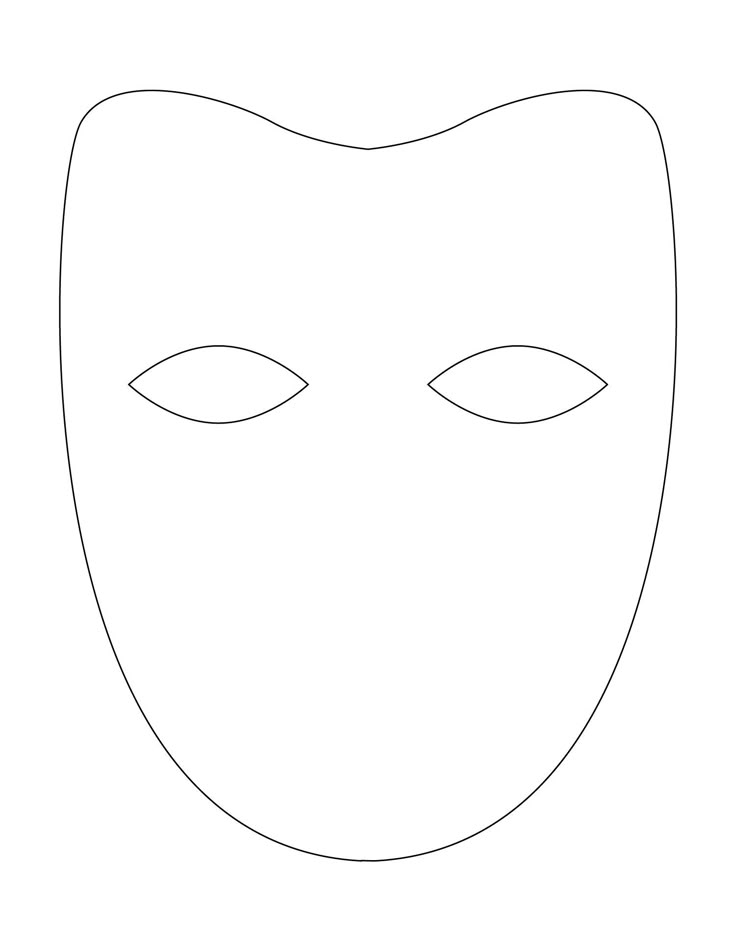 full face mask template printable