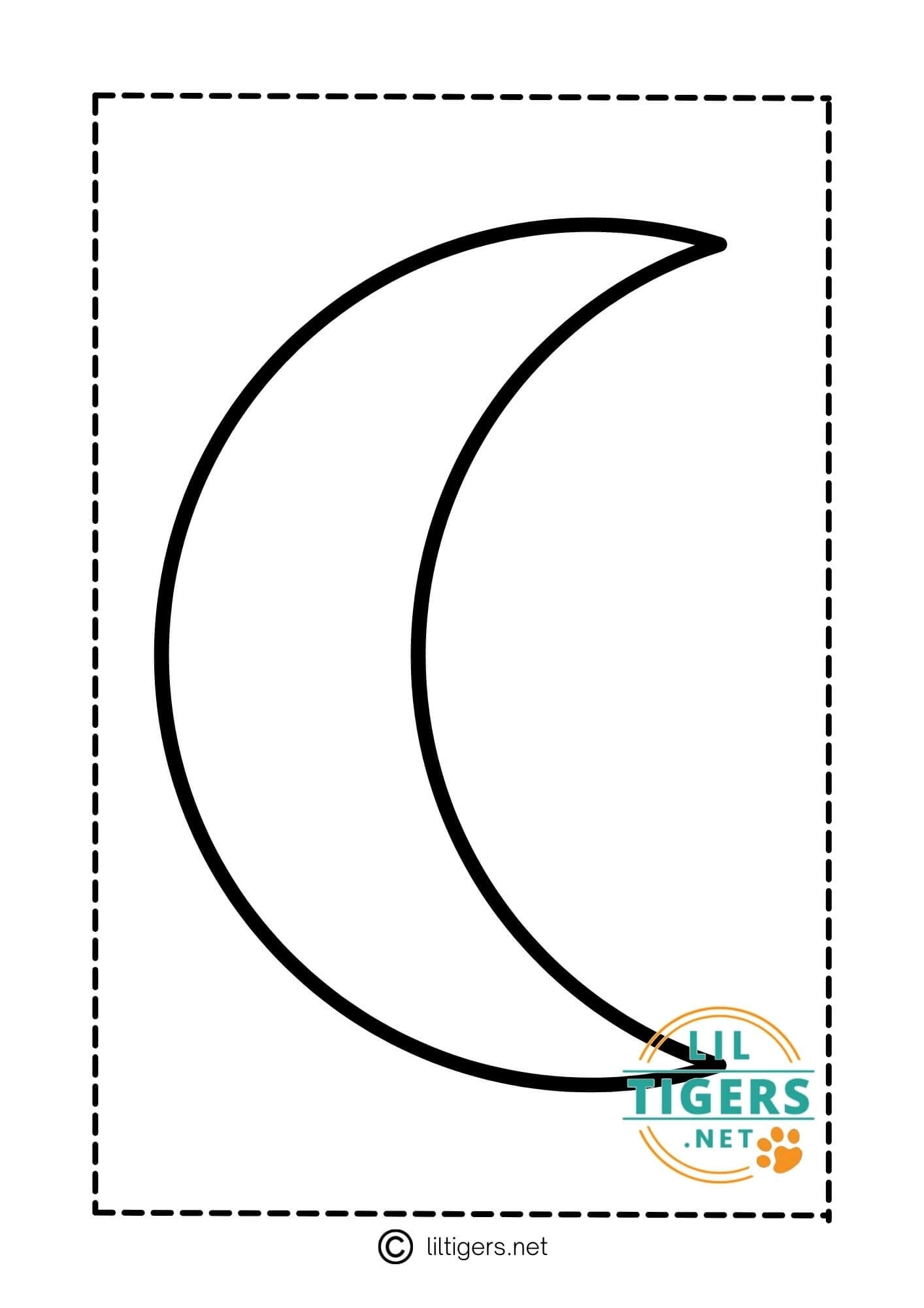 Full Moon Printable Template Free Printable