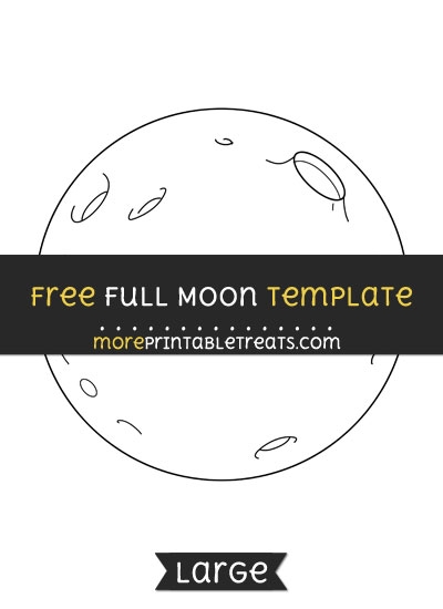 full moon template printable