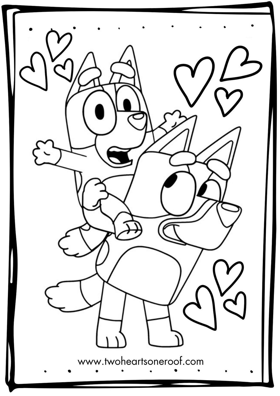 Full Page Printable Bluey Colouring Pages Farm1 fieldagent
