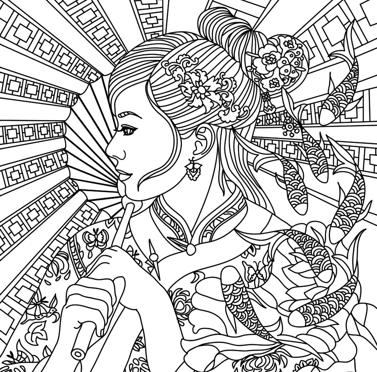 full size adult coloring pages