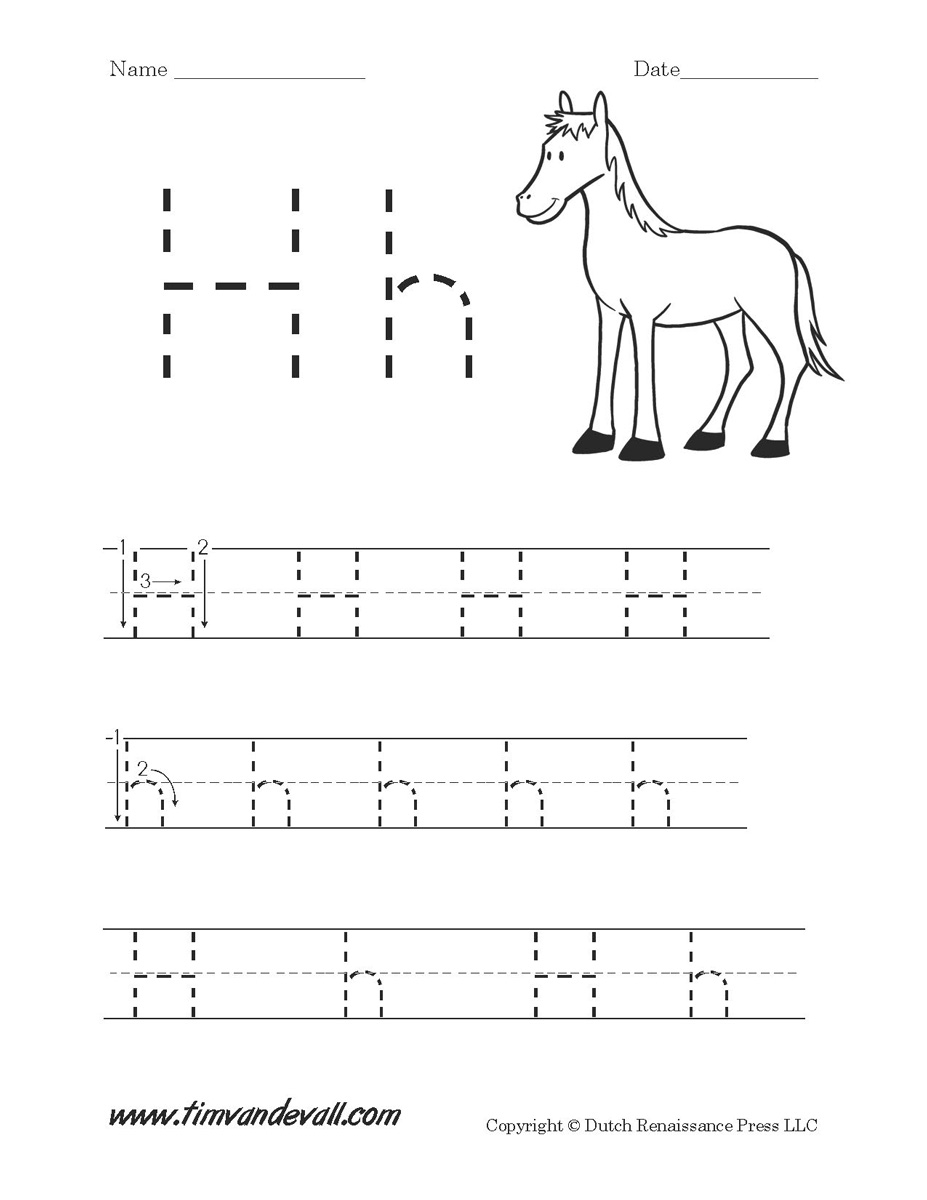 Fun And Easy Letter H Worksheets For Kids