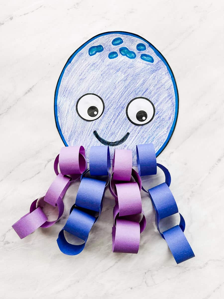Fun Octopus Craft For Kids With Free Template Fox Farm Home