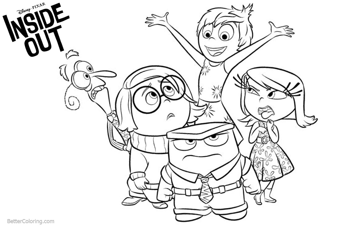 coloring page inside out