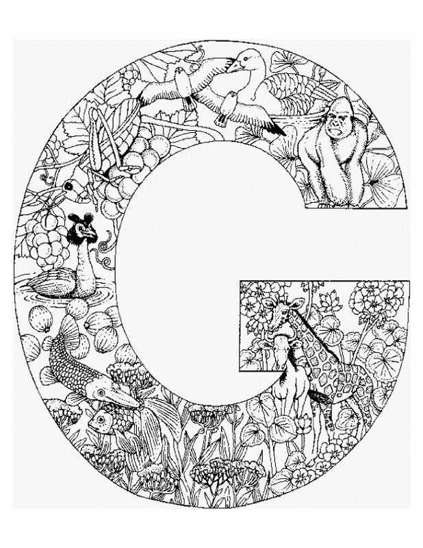 G Coloring Pages Coloring Nation