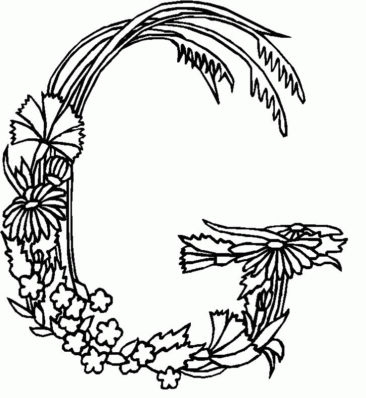 G Coloring Pages Coloring Nation