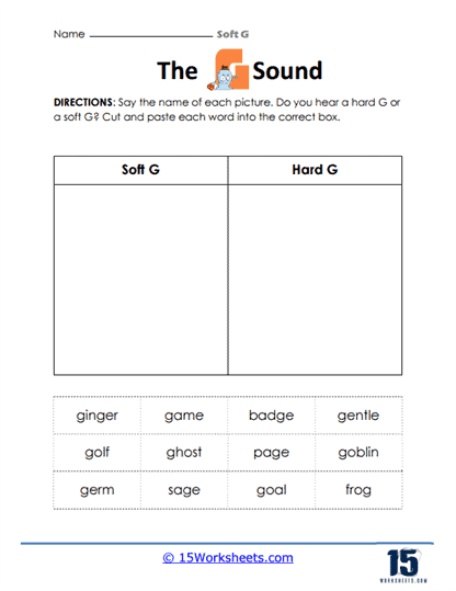 G Sound Printable Sound Paths For Speech Therapy Articulation 