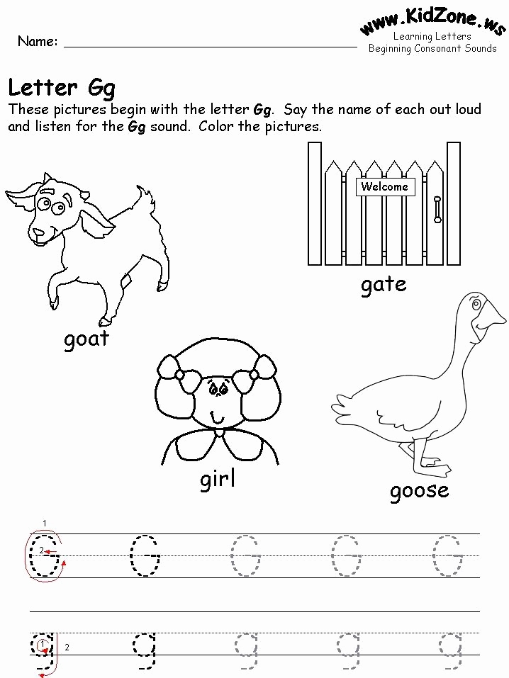 G Worksheets For Preschool Fresh 15 Exciting Letter G Worksheets For