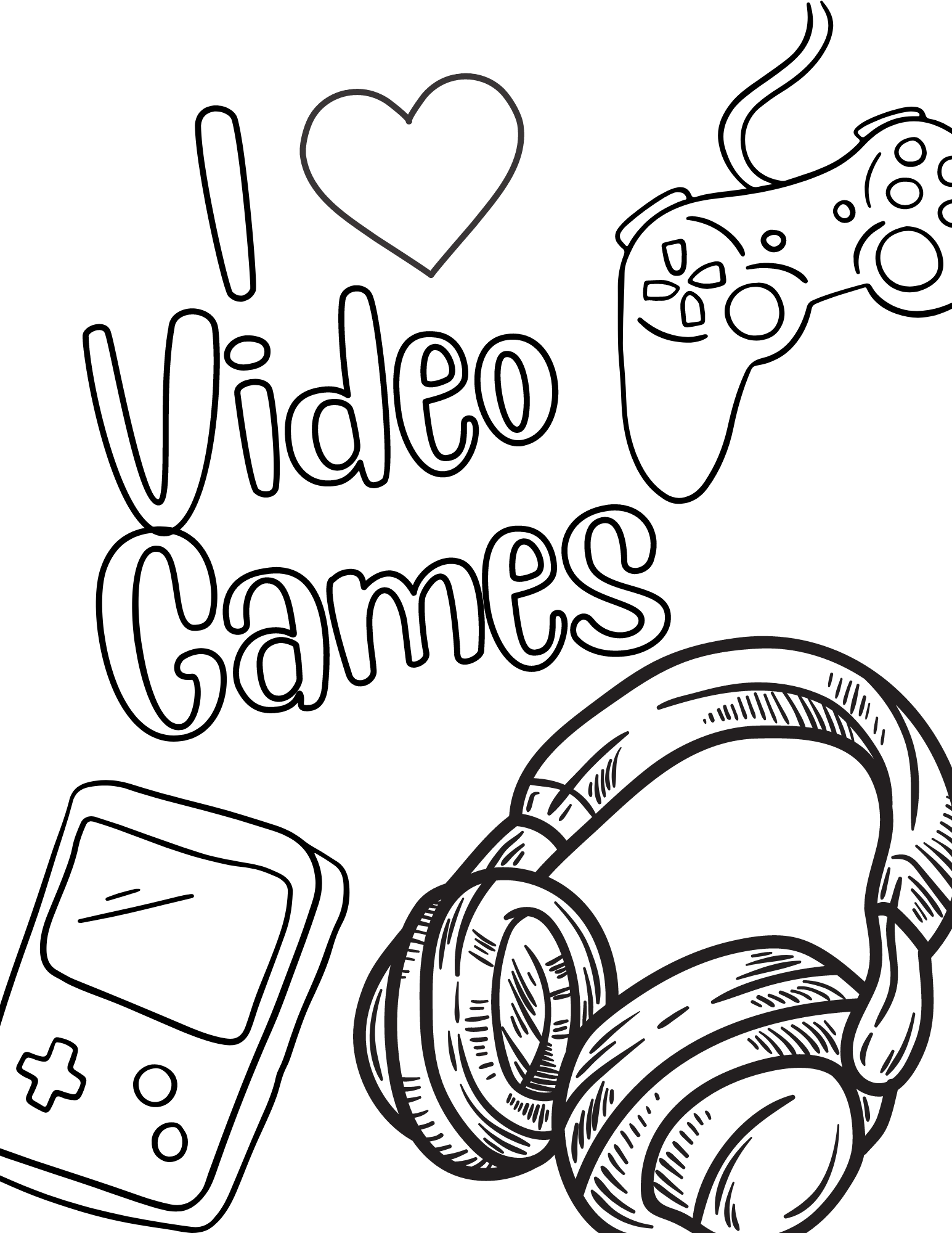 Game Controller Coloring Pages Coloring Nation