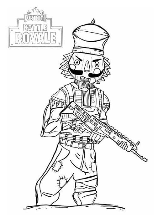 Game Fortnite Coloring Page Free Download And Print For You 