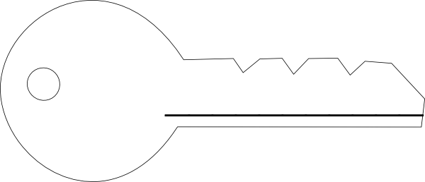 Giant Key Outline ClipArt Best