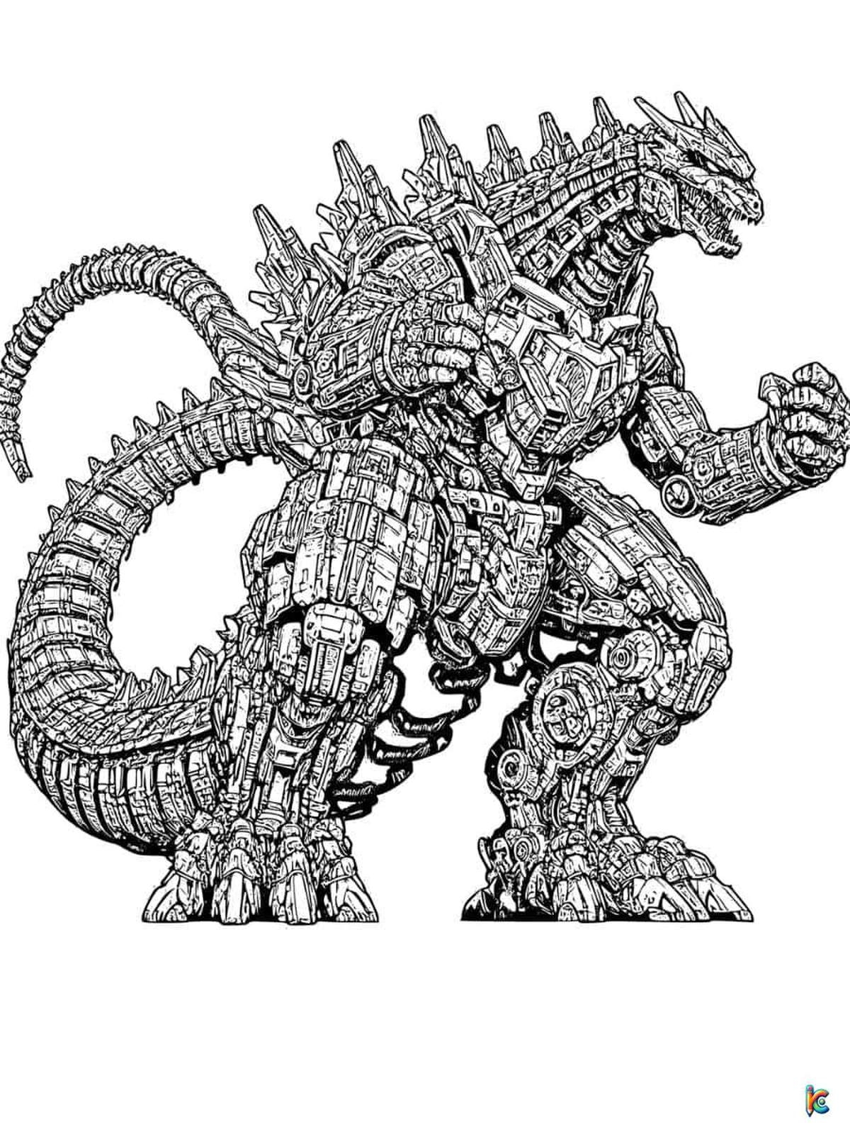 Godzilla coloring pages pdf