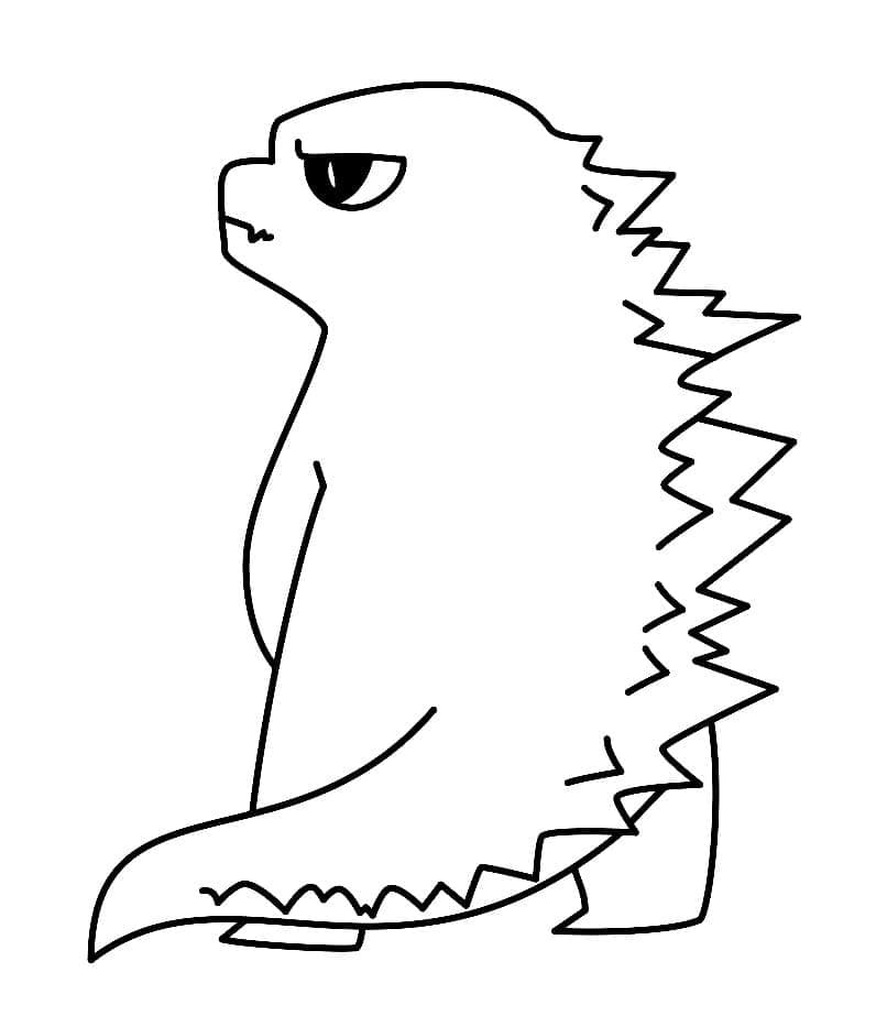 Godzilla Monster Coloring Page Coloring Page Free Printable Coloring 