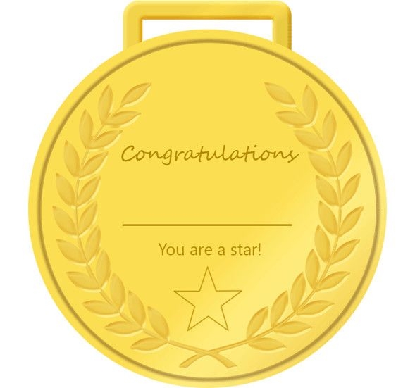 Gold Medal Printable Gold Medals You Are A Star Free Printable Gold 