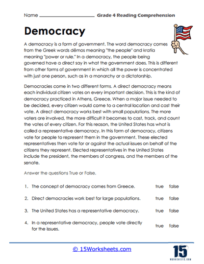 worksheets for kids grade 4
