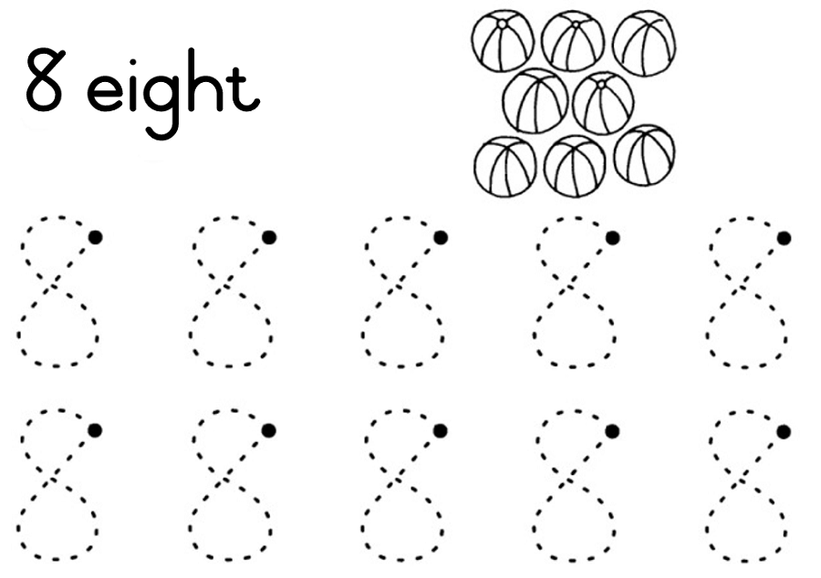 Grade R Worksheets Eight Learning Printable