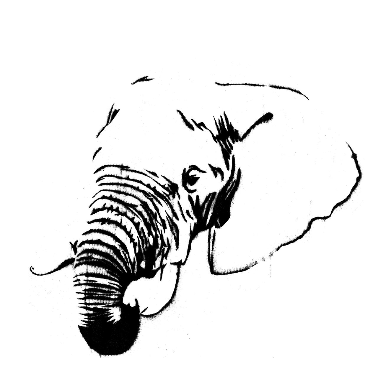 Grazexforlast Free Elephant Stencils Print