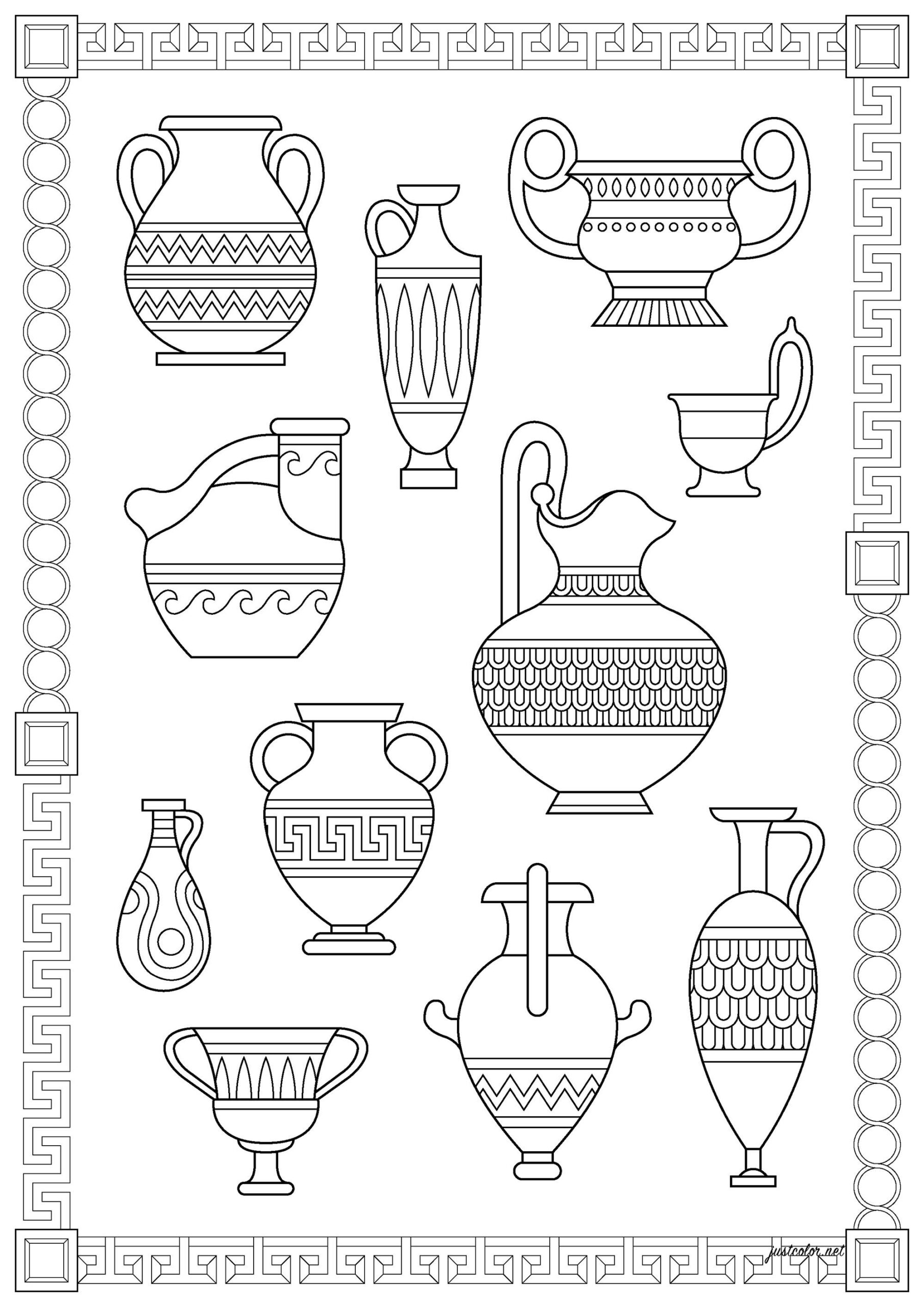 Greek Vases Inventory Of Different Greek Vases The Pottery Of