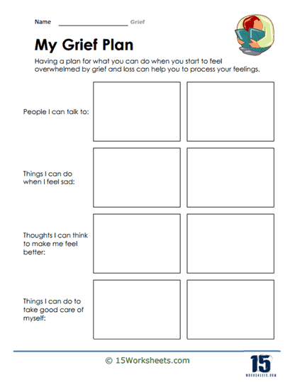 children's bereavement worksheets pdf